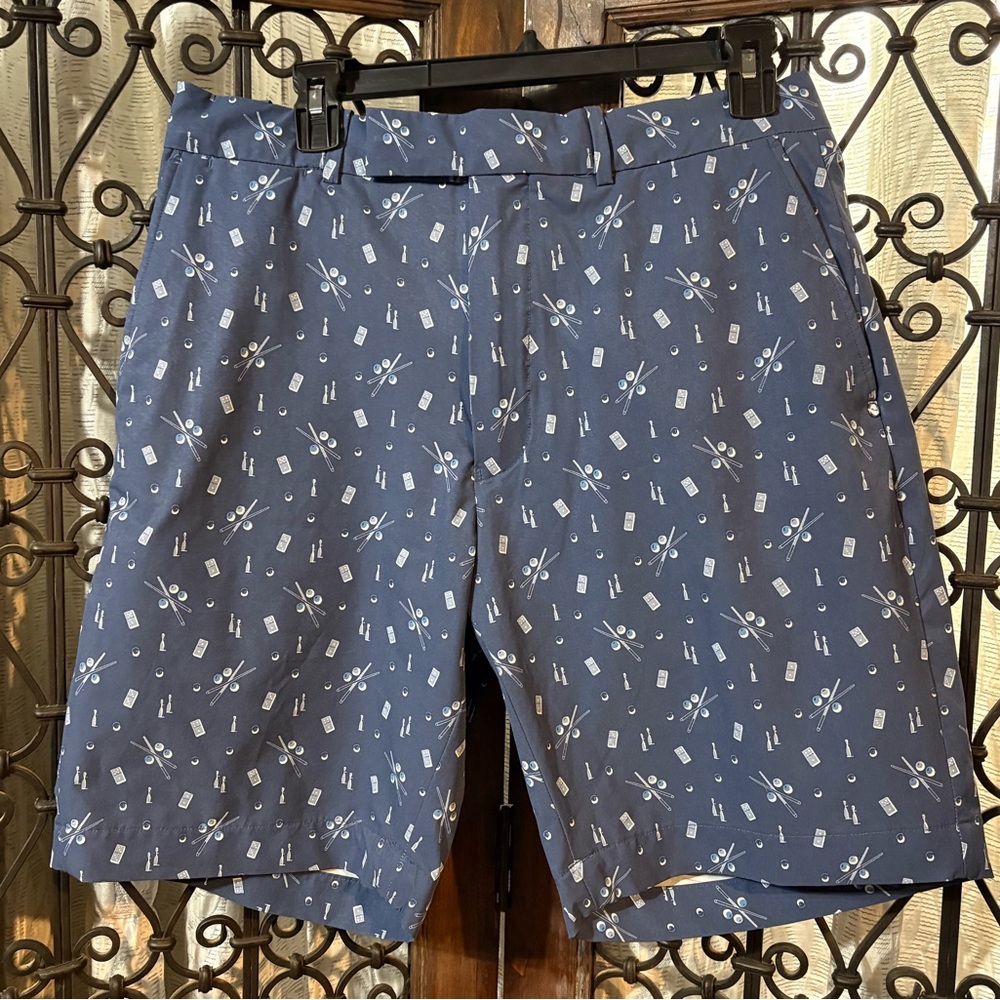 Ralph Lauren RLX Navy Blue Billiards Flat Front Shorts